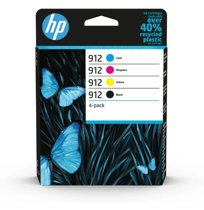 CARTUCHO TINTA ORIGINAL HP 912 PACK 4 COLORES