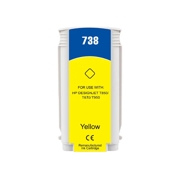 CARTUCHO TINTA COMPATIBLE HP 738Y AMARILLO